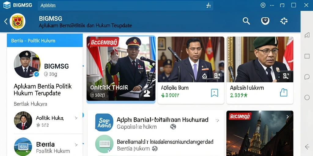 Tampilan antarmuka utama BIGMSG yang intuitif dan informatif.