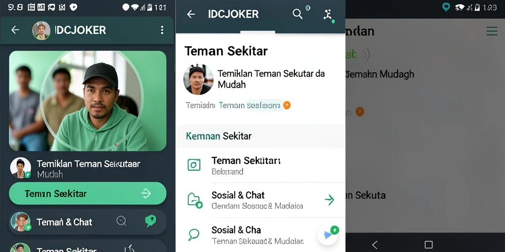 Tampilan antarmuka aplikasi IDCJOKER yang intuitif dan menarik.