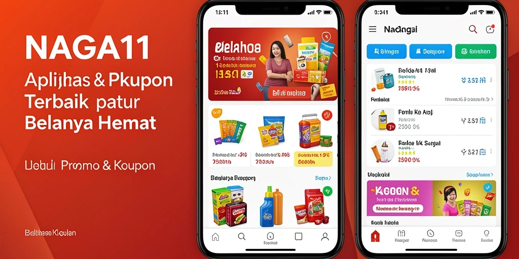 Antarmuka NAGA11 menampilkan berbagai kupon dan promo yang menarik.
