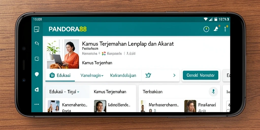 Tampilan antarmuka PANDORA88 yang sederhana dan intuitif.