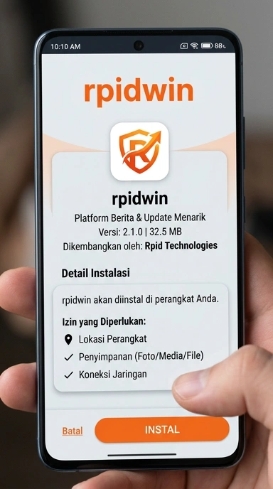Tampilan halaman APK rpidwin